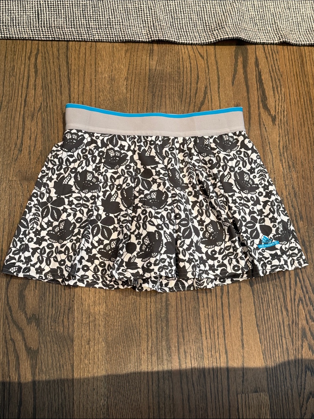 Adidas Stella McCartney Floral Skirt with Turquoise Trim